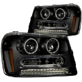 Picture of ANZO 2002-2009 Chevrolet Trailblazer Projector Headlights w- Halo Black