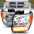 Picture of ANZO 2007-2012 Dodge Nitro Projector Headlights w- Halo Chrome CCFL G2
