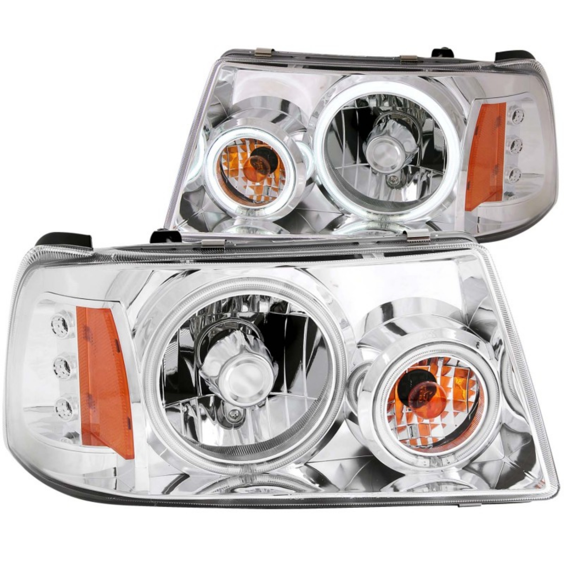 Picture of ANZO 2001-2011 Ford Ranger Projector Headlights w- Halo Chrome CCFL 1 pc