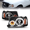 Picture of ANZO 2001-2011 Ford Ranger Projector Headlights w- Halo Black CCFL 1 pc