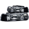 Picture of ANZO 1999-2002 Chevrolet Silverado 1500 Crystal Headlights Black