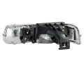 Picture of ANZO 1999-2002 Chevrolet Silverado 1500 Crystal Headlights Black