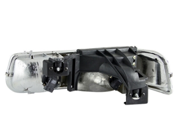Picture of ANZO 1999-2002 Chevrolet Silverado 1500 Crystal Headlights Black