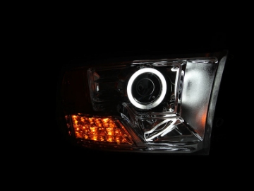Picture of ANZO 2009-2016 Dodge Ram 1500 Projector Headlights w- Halo Chrome CCFL