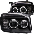 Picture of ANZO 2001-2004 Nissan Frontier Projector Headlights w- Halo Black CCFL