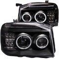Picture of ANZO 2001-2004 Nissan Frontier Projector Headlights w- Halo Black CCFL