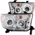 Picture of ANZO 2007-2013 Toyota Tundra Projector Headlights w- Halo Chrome CCFL