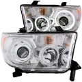 Picture of ANZO 2007-2013 Toyota Tundra Projector Headlights w- Halo Chrome CCFL