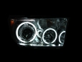 Picture of ANZO 2007-2013 Toyota Tundra Projector Headlights w- Halo Chrome CCFL