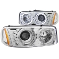 Picture of ANZO 1999-2006 Gmc Sierra 1500 Projector Headlights w- Halo Chrome