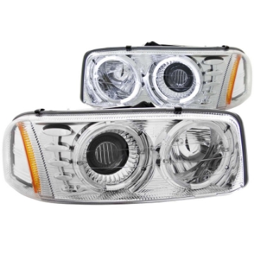 Picture of ANZO 1999-2006 Gmc Sierra 1500 Projector Headlights w- Halo Chrome