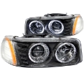 Picture of ANZO 1999-2006 GMC Sierra 1500 Projector Headlights w- Halo Black