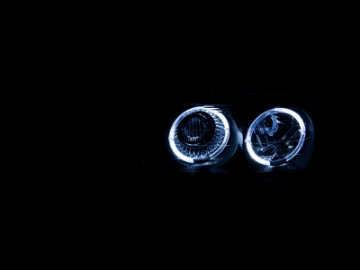 Picture of ANZO 1999-2006 GMC Sierra 1500 Projector Headlights w- Halo Black