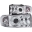 Picture of ANZO 1994-2001 Dodge Ram Projector Headlights w- Halo Chrome