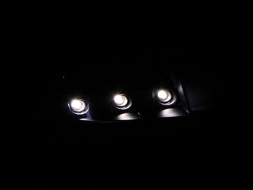 Picture of ANZO 1994-2001 Dodge Ram Crystal Headlights Black w- LED