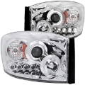 Picture of ANZO 2006-2008 Dodge Ram 1500 Projector Headlights w- Halo Chrome
