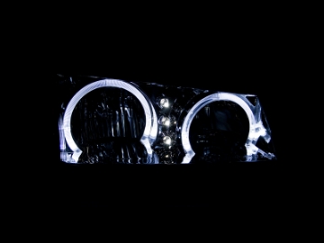 Picture of ANZO 2003-2006 Chevrolet Silverado 1500 Crystal Headlights w- Halo Black