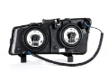 Picture of ANZO 2003-2006 Chevrolet Silverado 1500 Crystal Headlights w- Halo Black