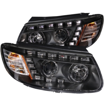 Picture of ANZO 2007-2007 Hyundai Santa Fe Projector Headlights w- LED Black
