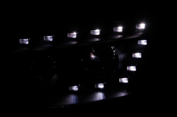 Picture of ANZO 2007-2007 Hyundai Santa Fe Projector Headlights w- LED Black