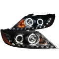Picture of ANZO 2011-2013 Kia Sorento Projector Headlights w- Halo Black CCFL