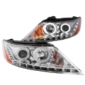 Picture of ANZO 2011-2013 Kia Sorento Projector Headlights w- Halo Chrome CCFL