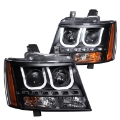Picture of ANZO 2007-2013 Chevrolet Avalanche Projector Headlights w- U-Bar Black