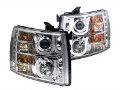 Picture of ANZO 2007-2013 Chevrolet Silverado 1500 Projector Headlights w- U-Bar Chrome