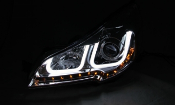 Picture of ANZO 2010-2014 Subaru Outback Projector Headlights w- U-Bar Black