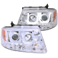 Picture of ANZO 2004-2008 Ford F-150 Projector Headlights w- U-Bar Chrome