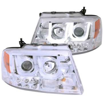 Picture of ANZO 2004-2008 Ford F-150 Projector Headlights w- U-Bar Chrome