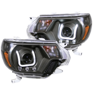 Picture of ANZO 2012-2015 Toyota Tacoma Projector Headlights w- U-Bar Black