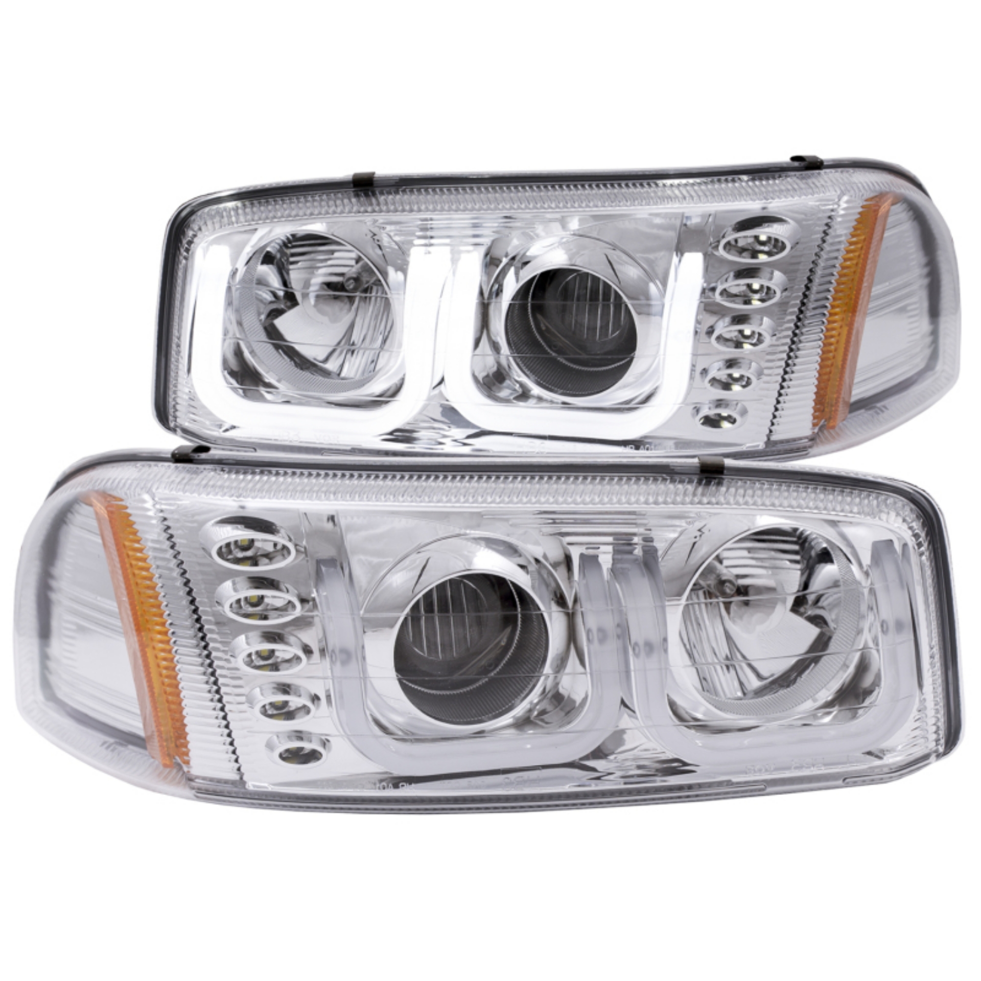 Picture of ANZO 1999-2006 GMC Sierra 1500 Projector Headlights w- U-Bar Chrome