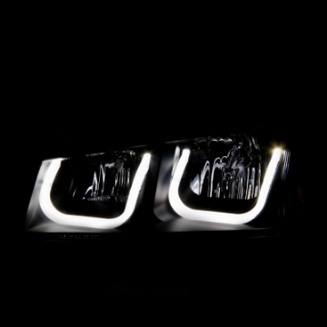 Picture of ANZO 2003-2006 Chevrolet Silverado 1500 Projector Headlights w- U-Bar Black