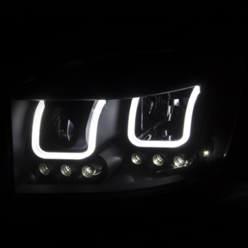 Picture of ANZO 2006-2008 Dodge Ram 1500 Projector Headlights w- U-Bar Black