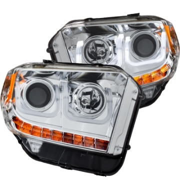 Picture of ANZO 2014-2016 Toyota Tundra Projector Headlights w- U-Bar Chrome