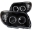 Picture of ANZO 2006-2009 Toyota 4Runner Projector Headlights w- Halo Black