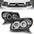Picture of ANZO 2006-2009 Toyota 4Runner Projector Headlights w- Halo Black