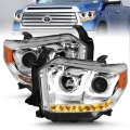Picture of ANZO 2014-2015 Toyota Tundra Projector Headlights w- U-Bar Chrome w- DRL
