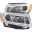 Picture of ANZO 2014-2015 Jeep Grand Cherokee Projector Headlights w- Plank Style Design Chrome