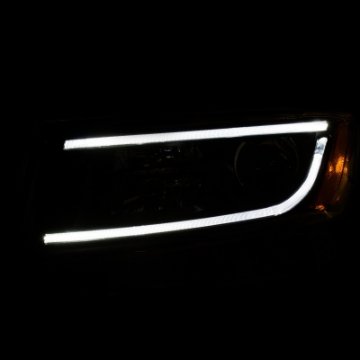 Picture of ANZO 2014-2015 Jeep Grand Cherokee Projector Headlights w- Plank Style Design Black