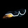 Picture of ANZO 2013-2015 Toyota Rav4 Projector Headlights w- Plank Style Design Black