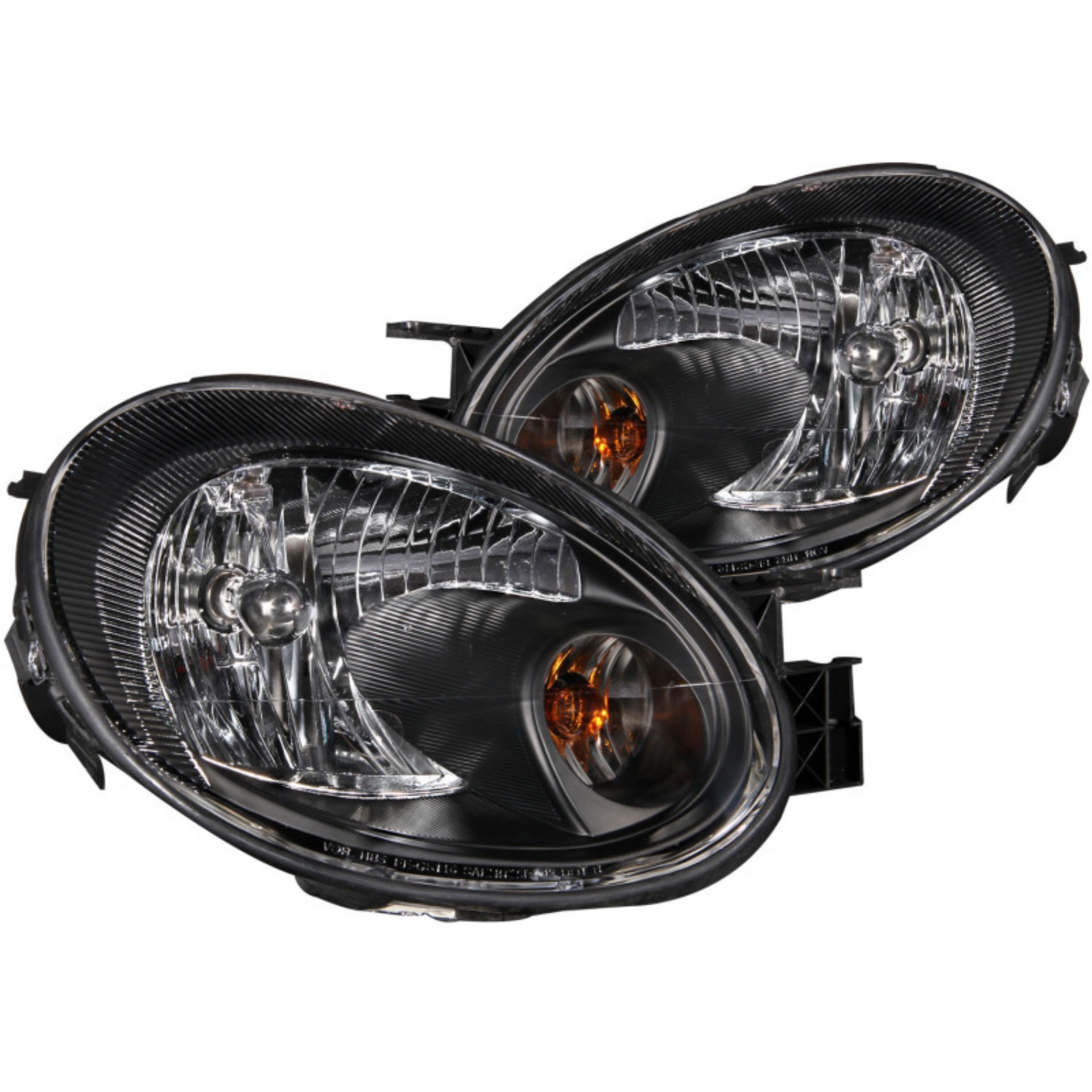 Picture of ANZO 2003-2005 Dodge Neon Crystal Headlights Black