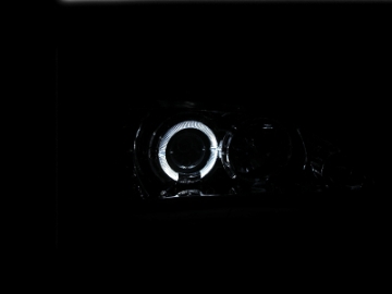 Picture of ANZO 1994-1998 Ford Mustang Projector Headlights w- Halo Chrome 1pc