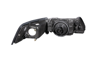 Picture of ANZO 1999-2004 Ford Mustang Crystal Headlights Black