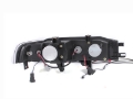 Picture of ANZO 1990-1993 Honda Accord Projector Headlights w- Halo Black 1pc