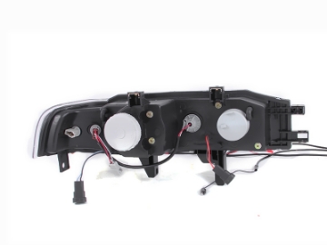 Picture of ANZO 1990-1993 Honda Accord Projector Headlights w- Halo Black 1pc