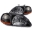 Picture of ANZO 1996-1998 Honda Civic Crystal Headlights Black