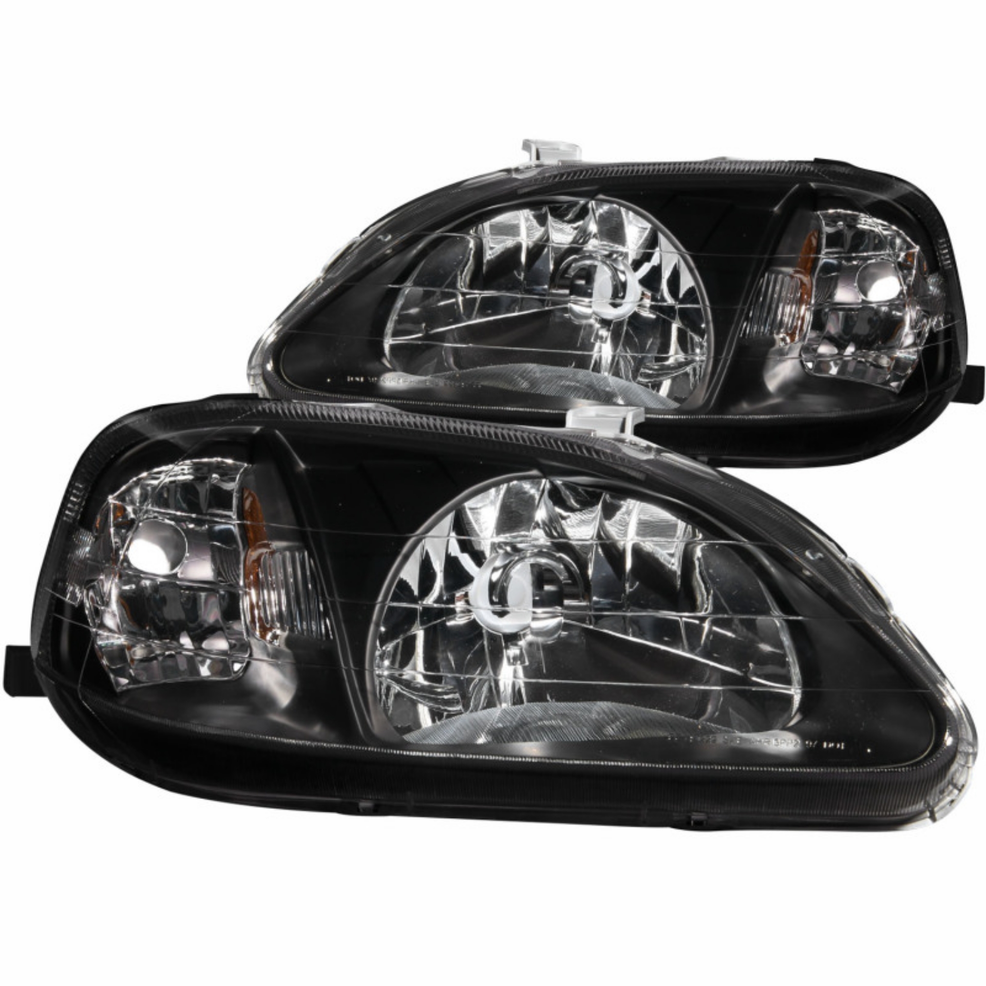 Picture of ANZO 1999-2000 Honda Civic Crystal Headlights Black