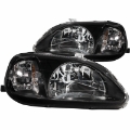 Picture of ANZO 1999-2000 Honda Civic Crystal Headlights Black